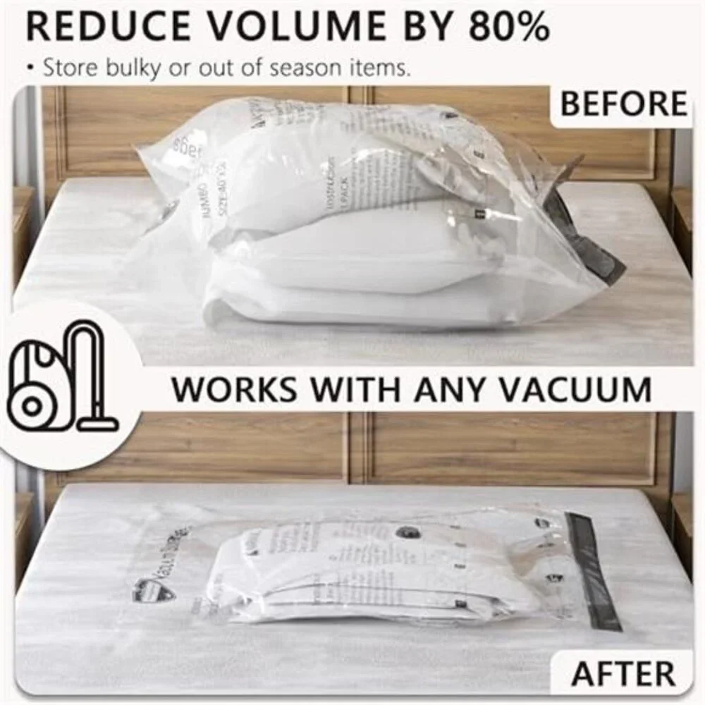 20 Pack Vacuum Storage Bags with Electric Pump, Compression Packing Seal Space